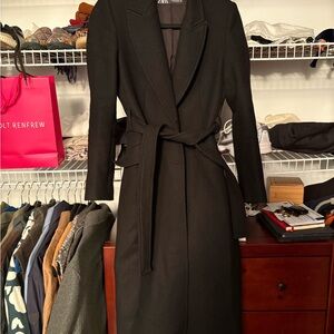 Zara Dark Gray Wool-Blend Jacket
